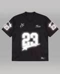 REFLECTIVE JERSEY BLACK SHORT SLEEVE