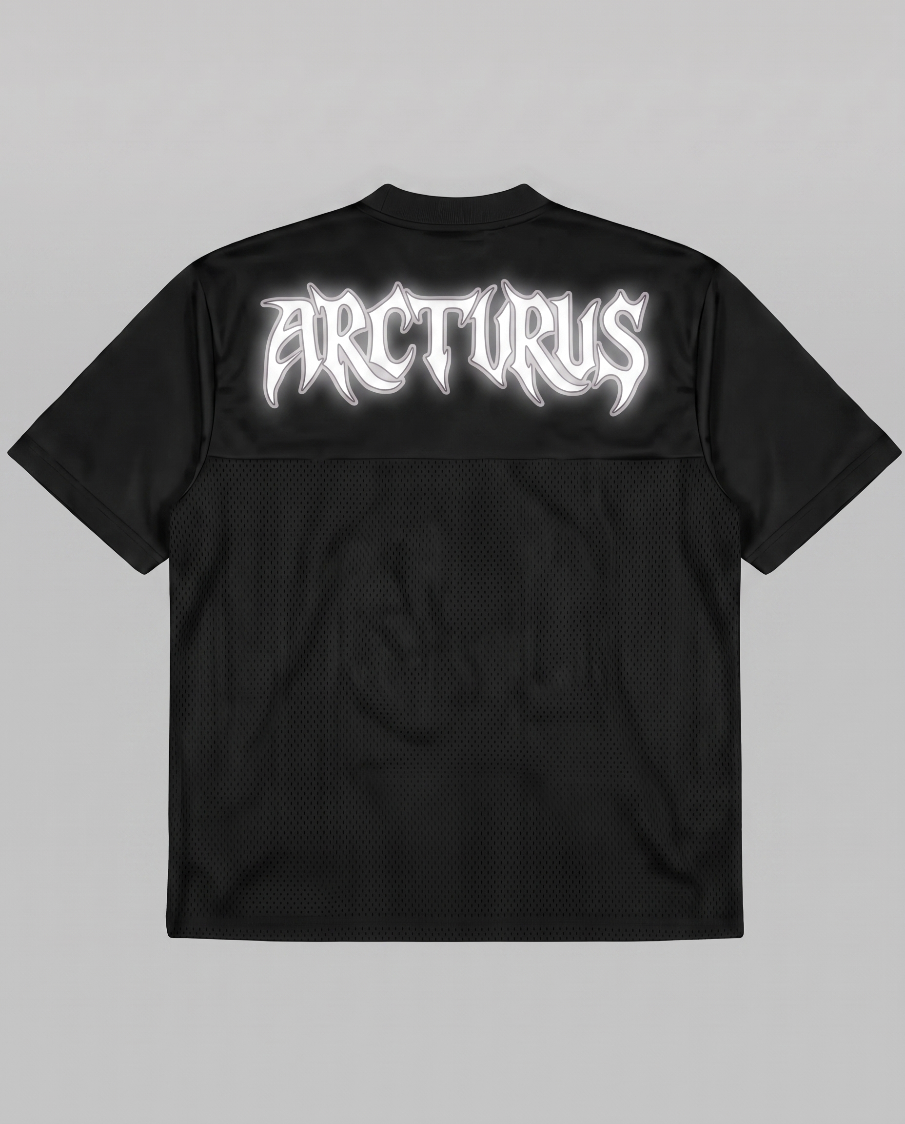 REFLECTIVE JERSEY BLACK SHORT SLEEVE